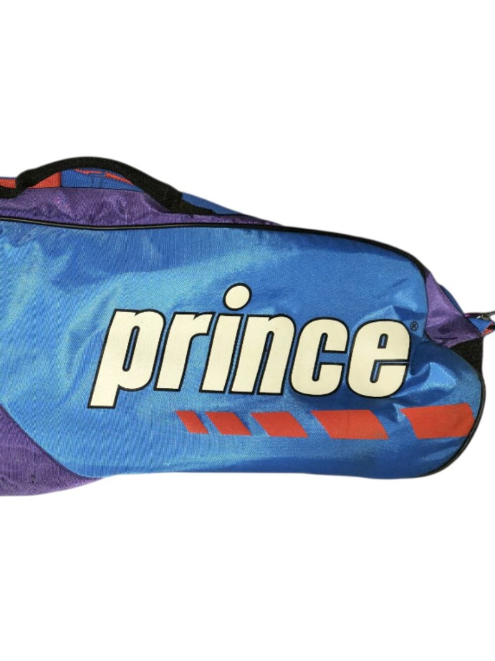 Vintage Prince Tennis Racquet Racket Bag 1980s Blue Purple Red 6 Pack Case